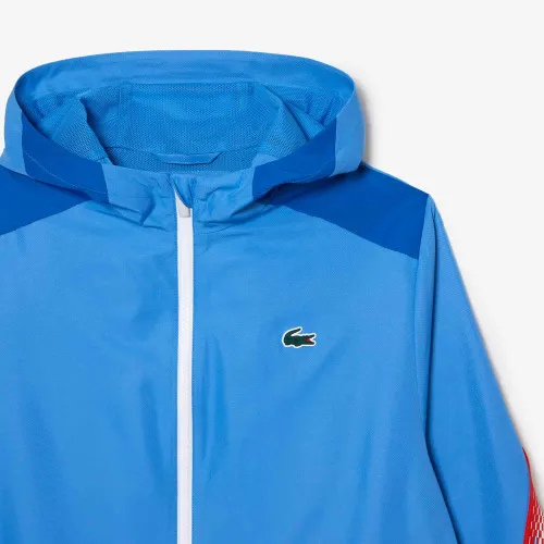 Veste à capuche homme Lacoste Tennis en polyester recyclé