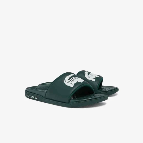 Lacoste Claquettes Croco Dualiste homme en synthétique avec logo