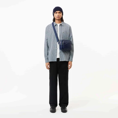 Lacoste Chemise regular fit en flanelle coton