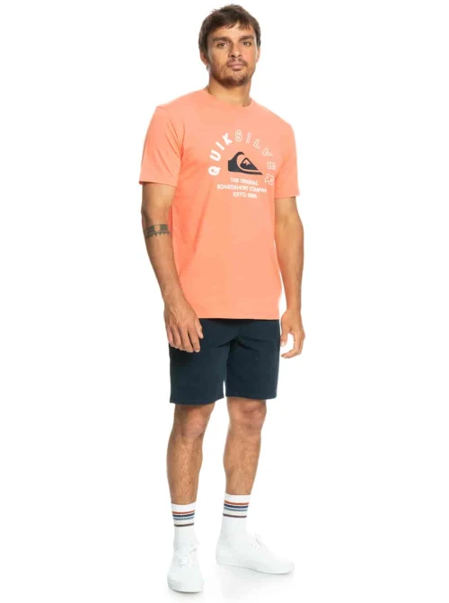 QUIKSILVER | T-Shirt Homme Orange MIXED SIGNALS