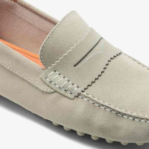 Mocassins Concours homme Lacoste en cuir avec détail au talon
