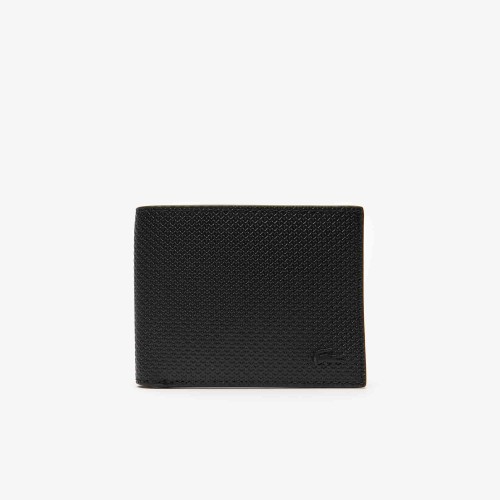 Lacoste Portefeuille Chantaco en cuir piqué uni 3 cartes