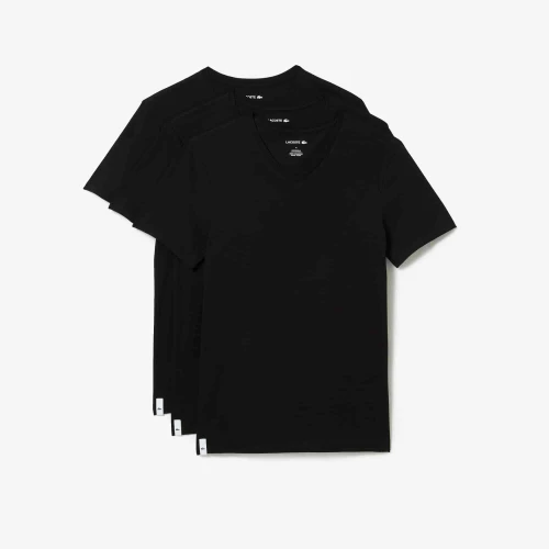 Lacoste Lot de 3 t-shirts d'intérieur slim fit