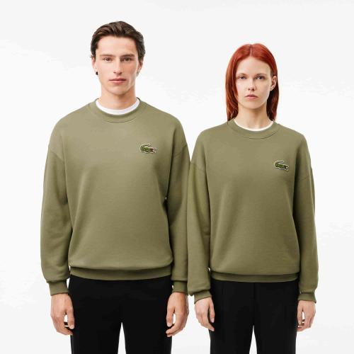 Lacoste Sweatshirt loose fit molleton avec badge