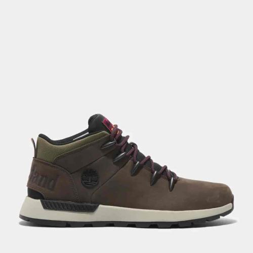 Timberland Basket mi-haute à lacets Sprint Trekker pour homme en marron foncé