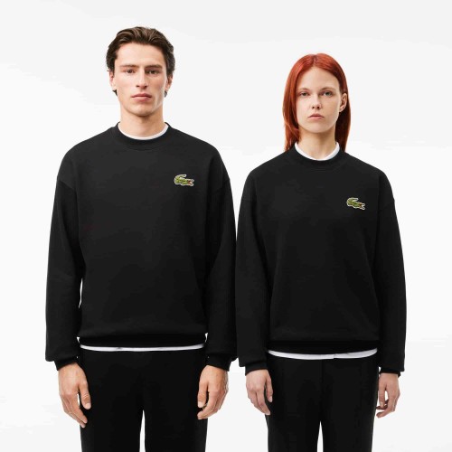 Lacoste Sweatshirt loose fit molleton avec badge