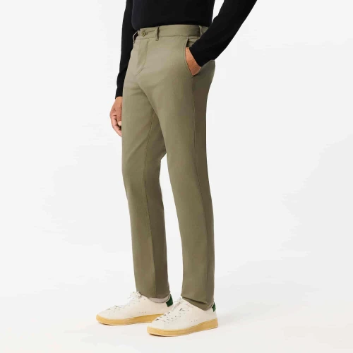 Lacoste Pantalon chino slim coton stretch