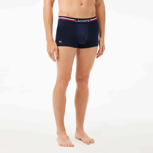 Lacoste Lot de 3 boxers courts ceinture tricolore