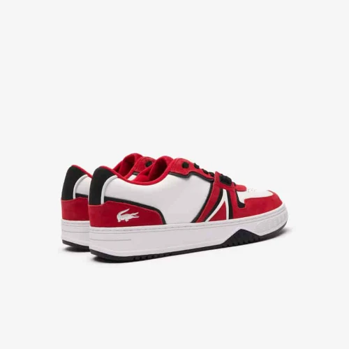 Lacoste Sneakers L001 homme en cuir enduit