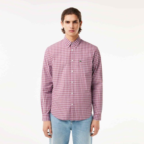 Lacoste Chemise regular fit à carreaux popeline
