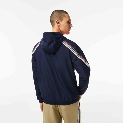 Veste à capuche homme Lacoste Tennis en polyester recyclé