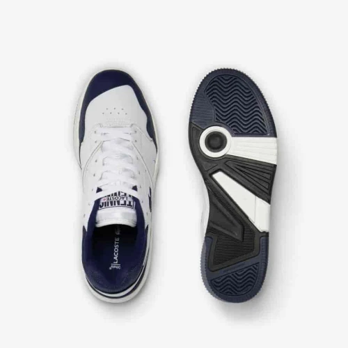 Lacoste Sneakers Lineshot homme en cuir avec col en mesh