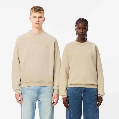Lacoste Sweatshirt loose fit molleton effet délavé