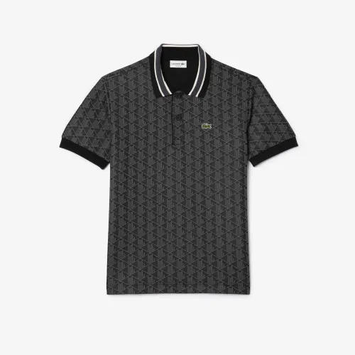 Lacoste Polo classic fit jacquard monogramme