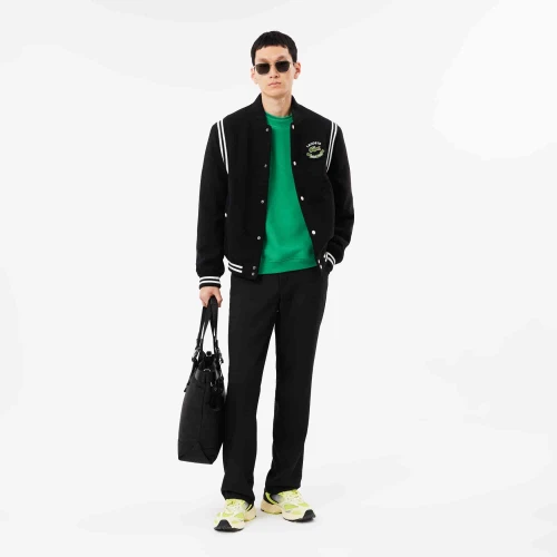 Lacoste Sweatshirt loose fit molleton avec badge