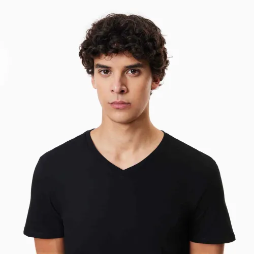 Lacoste Lot de 3 t-shirts d'intérieur slim fit