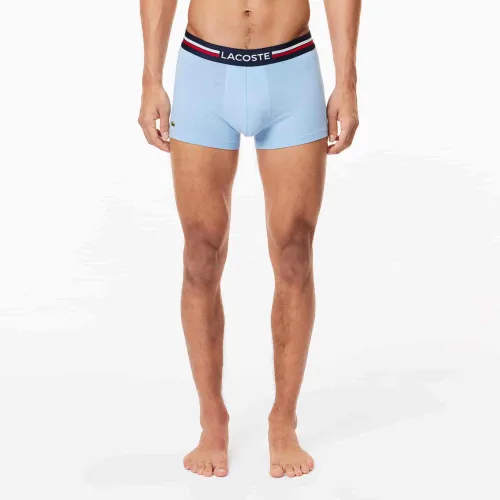 Lacoste Lot de 3 boxers courts ceinture tricolore
