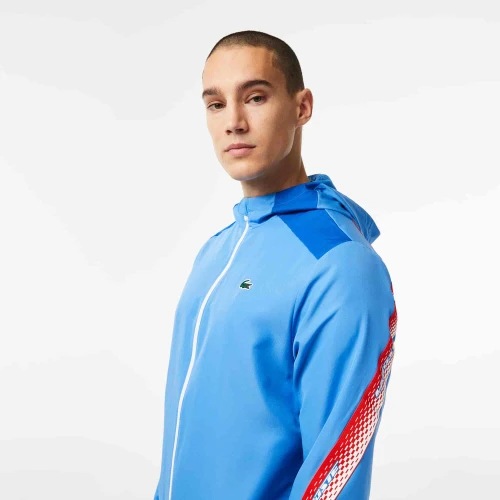 Veste à capuche homme Lacoste Tennis en polyester recyclé