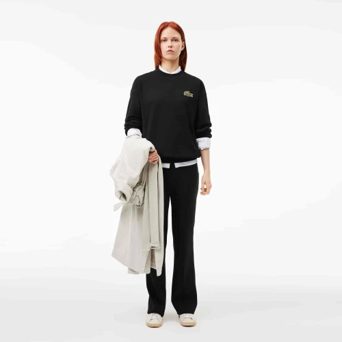 Lacoste Sweatshirt loose fit molleton avec badge
