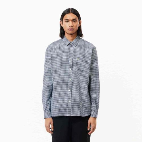 Lacoste Chemise regular fit en flanelle coton