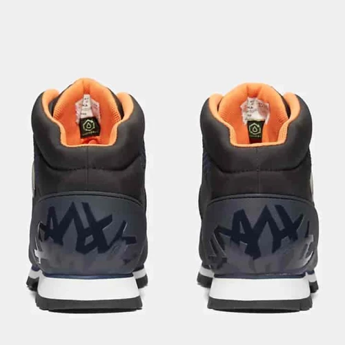 Timberland Bottine mi-haute imperméable à lacets Euro Sprint pour homme en bleu foncé