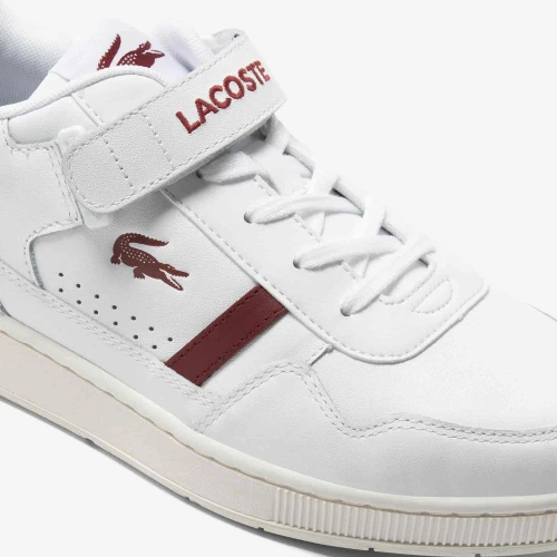 Lacoste Sneakers T-Clip Velcro homme en cuir