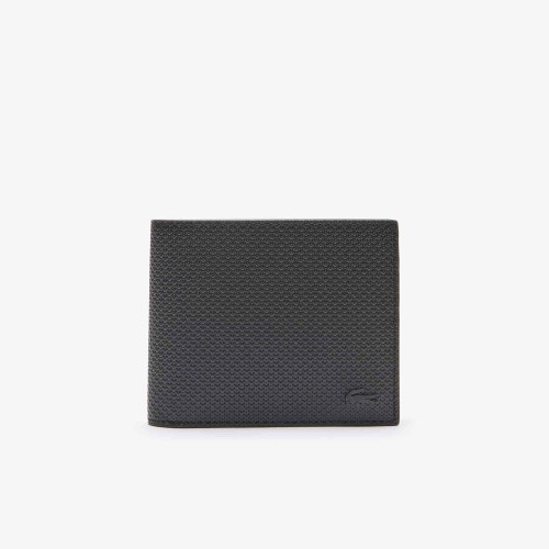 Lacoste Portefeuille zippé Chantaco en cuir piqué