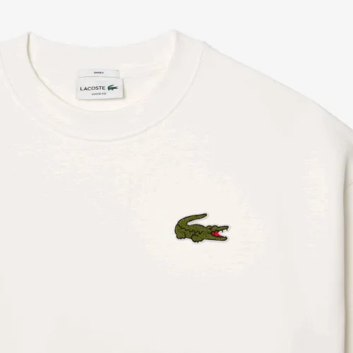 Lacoste Sweatshirt loose fit molleton avec badge