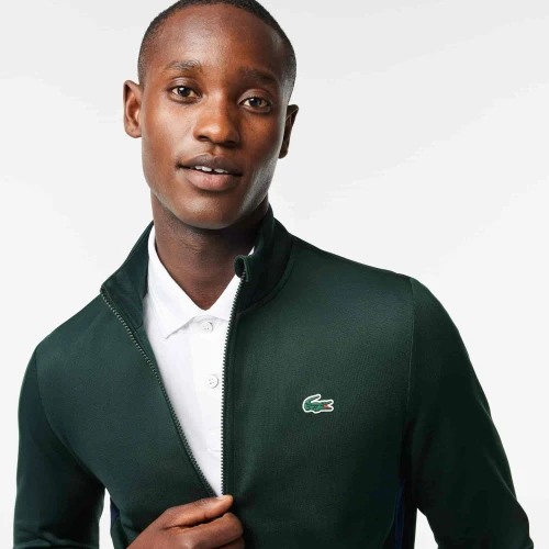 Lacoste Sweatshirt Tennis zippé en tissu indémaillable