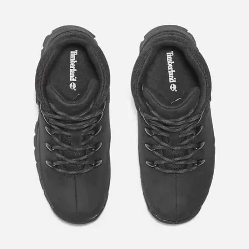 Timberland Bottine mi-haute à lacets Euro Sprint pour enfant en noir