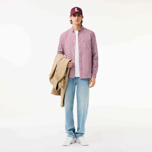 Lacoste Chemise regular fit à carreaux popeline