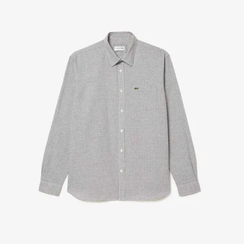 Lacoste Chemise regular fit en flanelle coton