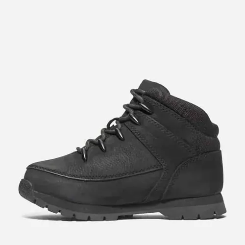 Timberland Bottine mi-haute à lacets Euro Sprint pour enfant en noir