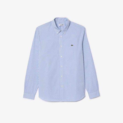 Lacoste Chemise regular fit coton rayée