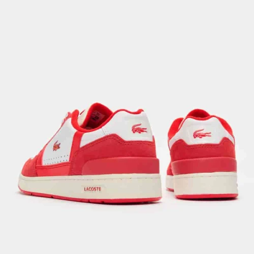 Sneakers T-Clip homme Lacoste en cuir bicolores