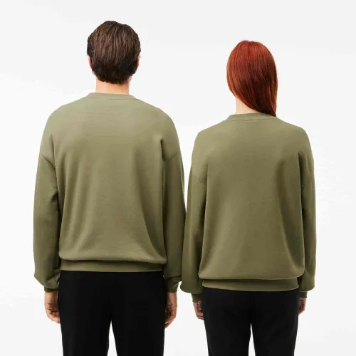 Lacoste Sweatshirt loose fit molleton avec badge