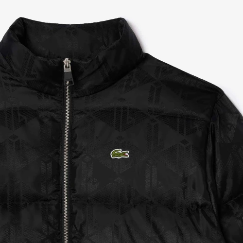 Lacoste Doudoune jacquard monogramme déperlante