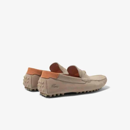 Mocassins Concours homme Lacoste en cuir avec détail au talon