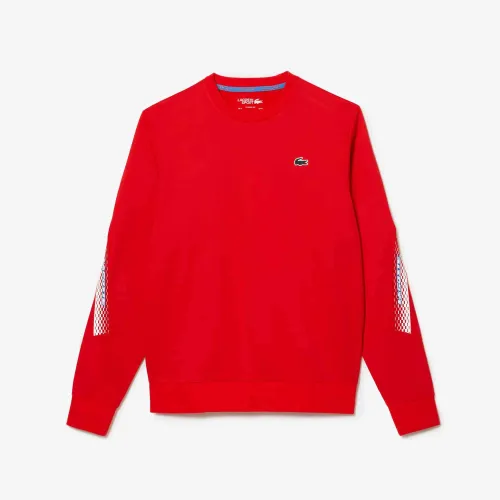 Sweatshirt homme Lacoste Tennis classic fit bandes siglées