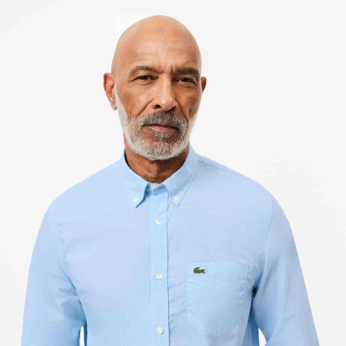 Lacoste Chemise regular fit vichy popeline