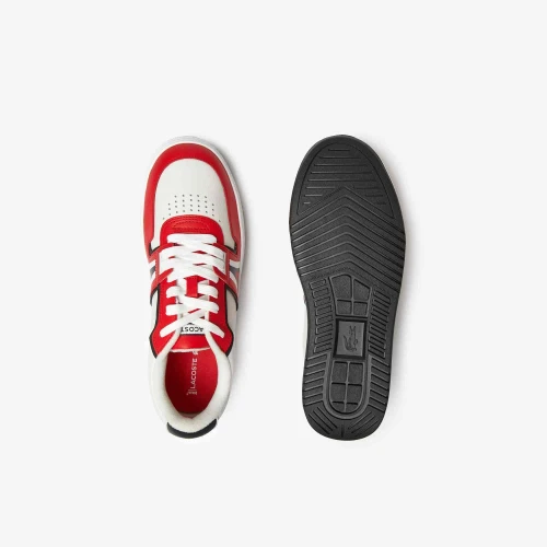 Sneakers L001 homme Lacoste en cuir tons contrastés