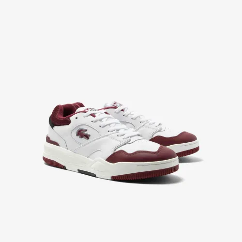 Lacoste Sneakers Lineshot homme en cuir avec col en mesh