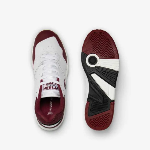 Lacoste Sneakers Lineshot homme en cuir avec col en mesh
