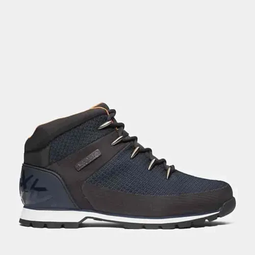 Timberland Bottine mi-haute imperméable à lacets Euro Sprint pour homme en bleu foncé