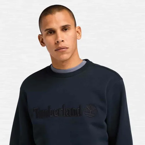 Timberland Sweat à col rond Hampthon pour homme en bleu foncé