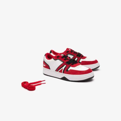 Lacoste Sneakers L001 homme en cuir enduit