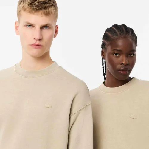 Lacoste Sweatshirt loose fit molleton effet délavé
