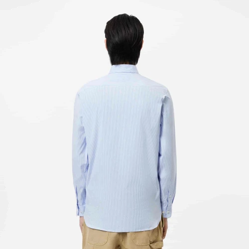 Lacoste Chemise slim fit rayée popeline stretch