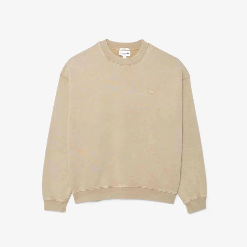 Lacoste Sweatshirt loose fit molleton effet délavé