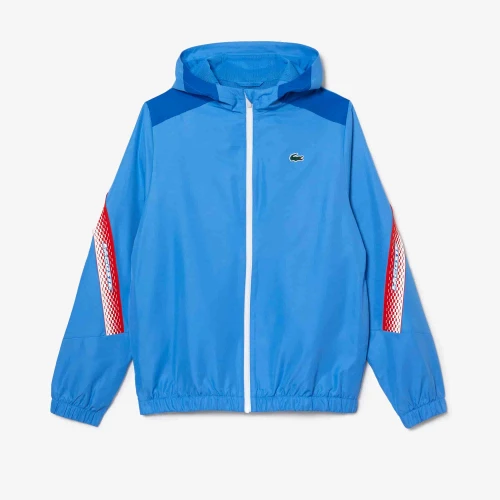 Veste à capuche homme Lacoste Tennis en polyester recyclé